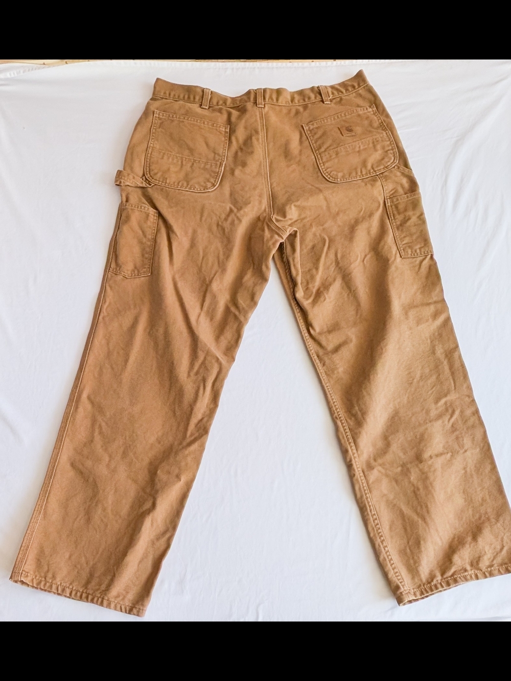 Carhartt B11 BRN Duck Carpenter Work Pants Mens 40x34 Classic Work Pants Brown - Picture 4 of 8